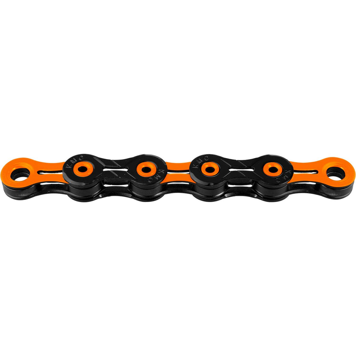 KMC DLC Bicycle Chain 11-speed 118 links Orange/Black