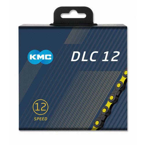 KMC Bicycle Chain DLC 12 - 126 links (Yellow Black)