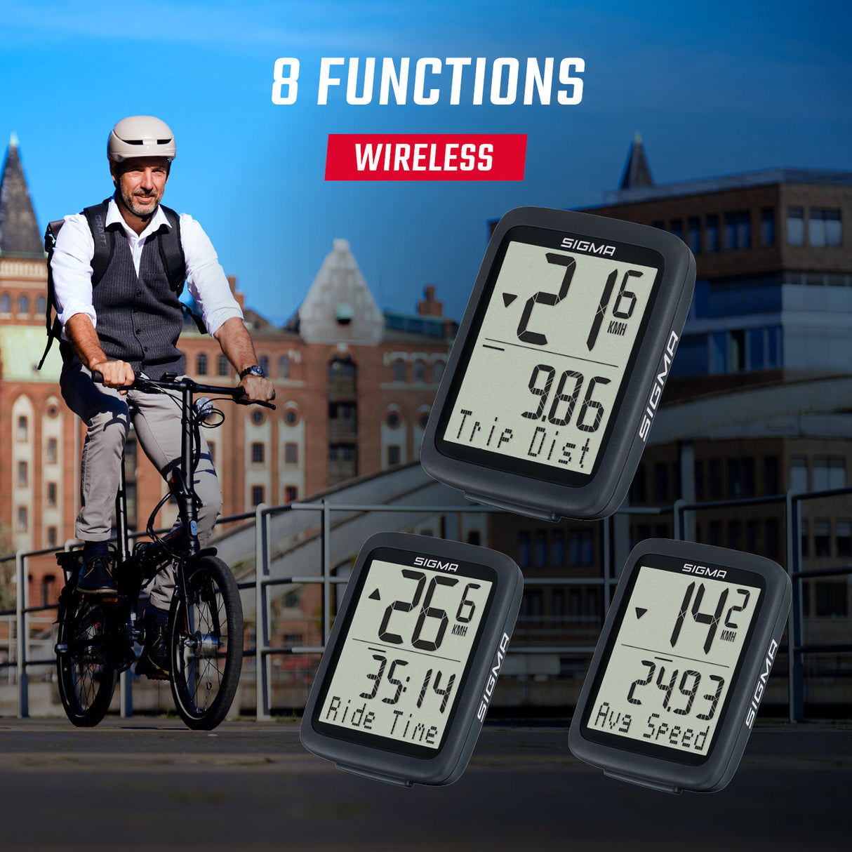 Sigma BC 8.0 WL ATS Computerless Wireless 8 Funnies 08211