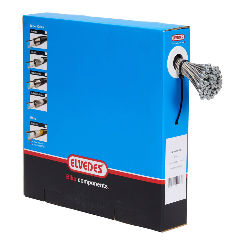 ELVEDES REM BINNENKABEL 2000mm V-Nippel (100) 6411RVS-49-Box