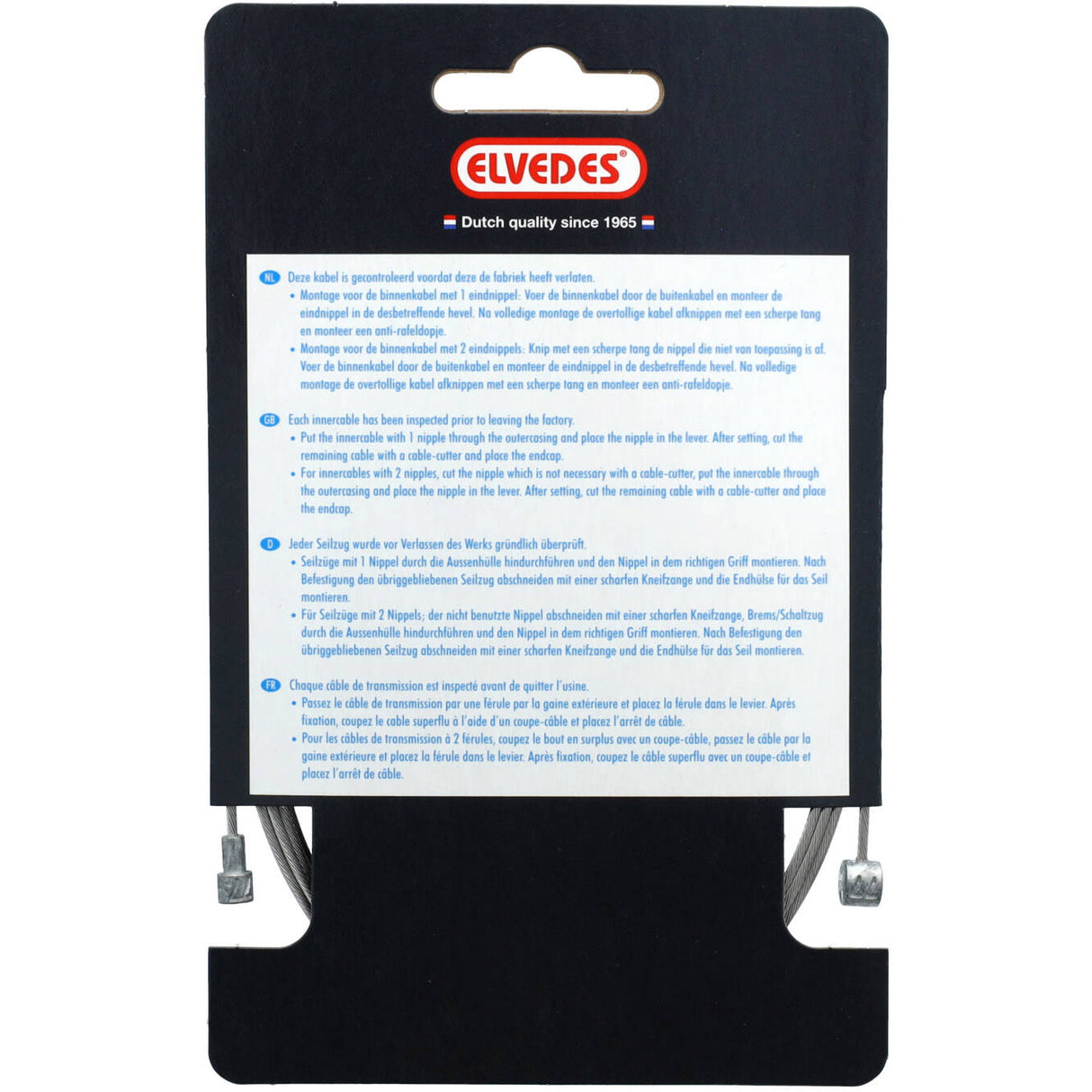 Elvedes Rem Binnenkabel 1350 mm Splitter de acero inoxidable