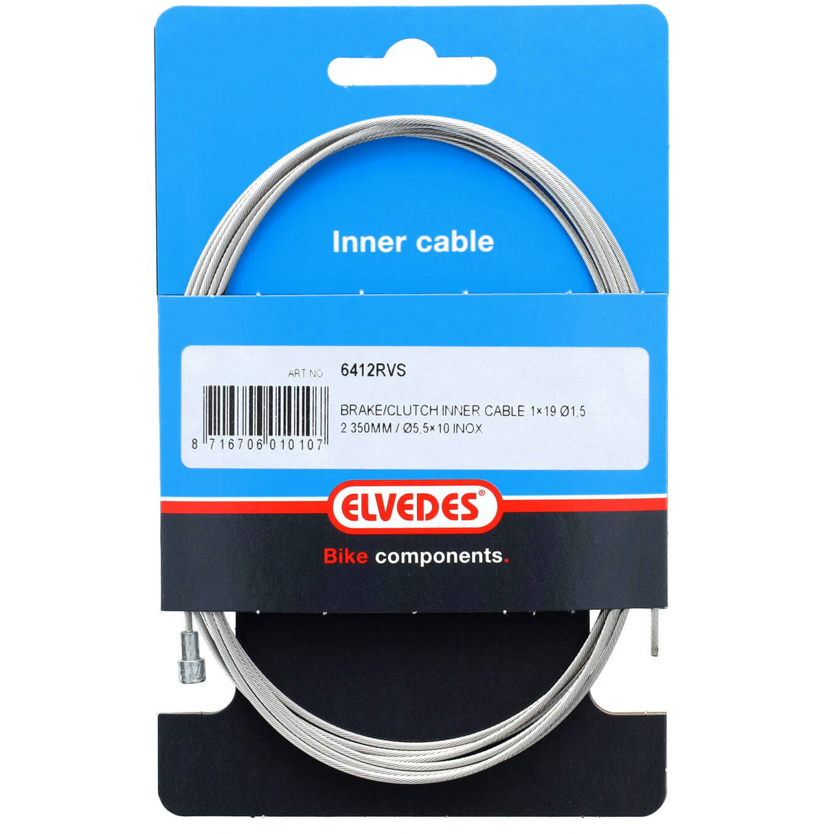 Elvedes Coupling Cable Inside Pear Stainless Steel (6412RVS)