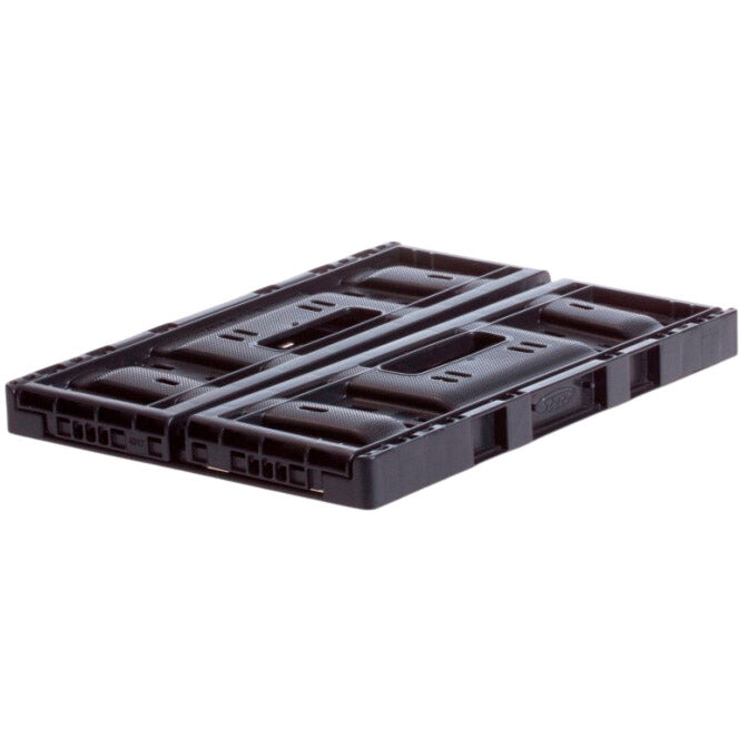 Crate de plástico plegable pequeño de 20 litros plegables negros