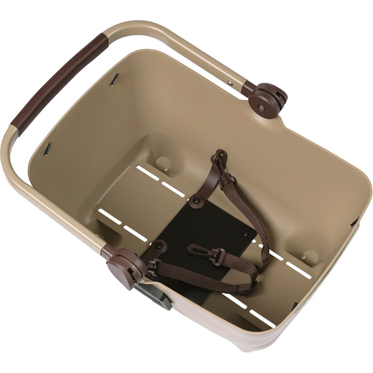 Basil Buddy KF - Dog Bike Basket - First - Biscotti Brown