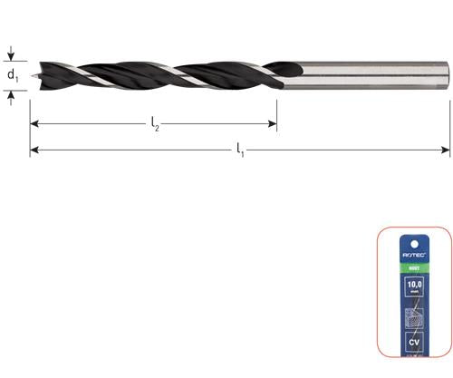 Rotec træbor med centerspids 14mm