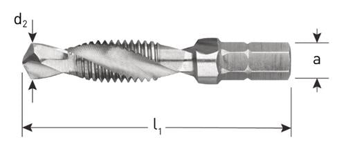 Rotec combi boortap-bit m10