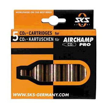 Sks air cartridges (5) 16gr. airchamp co2 z thread