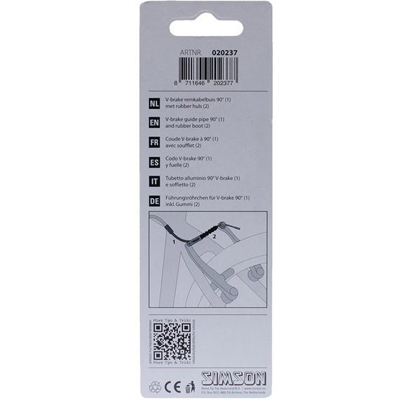 Simson v-brake bend 90gr.