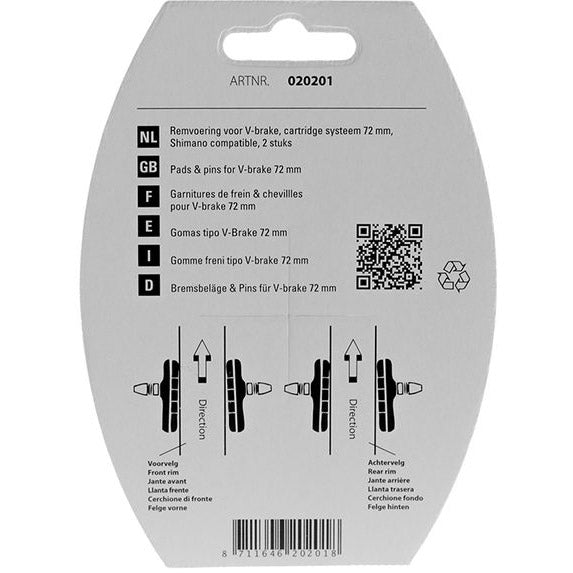 Zapatilla de freno Simson V-Brake Cardridge