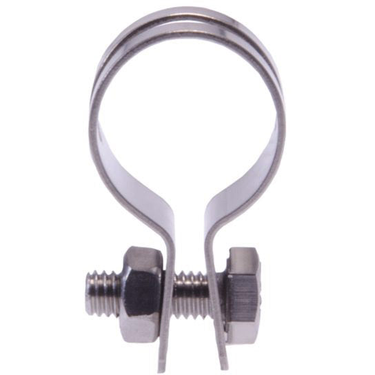 Simson bromsbandage runt 22 mm rostfritt stål vardera på karta