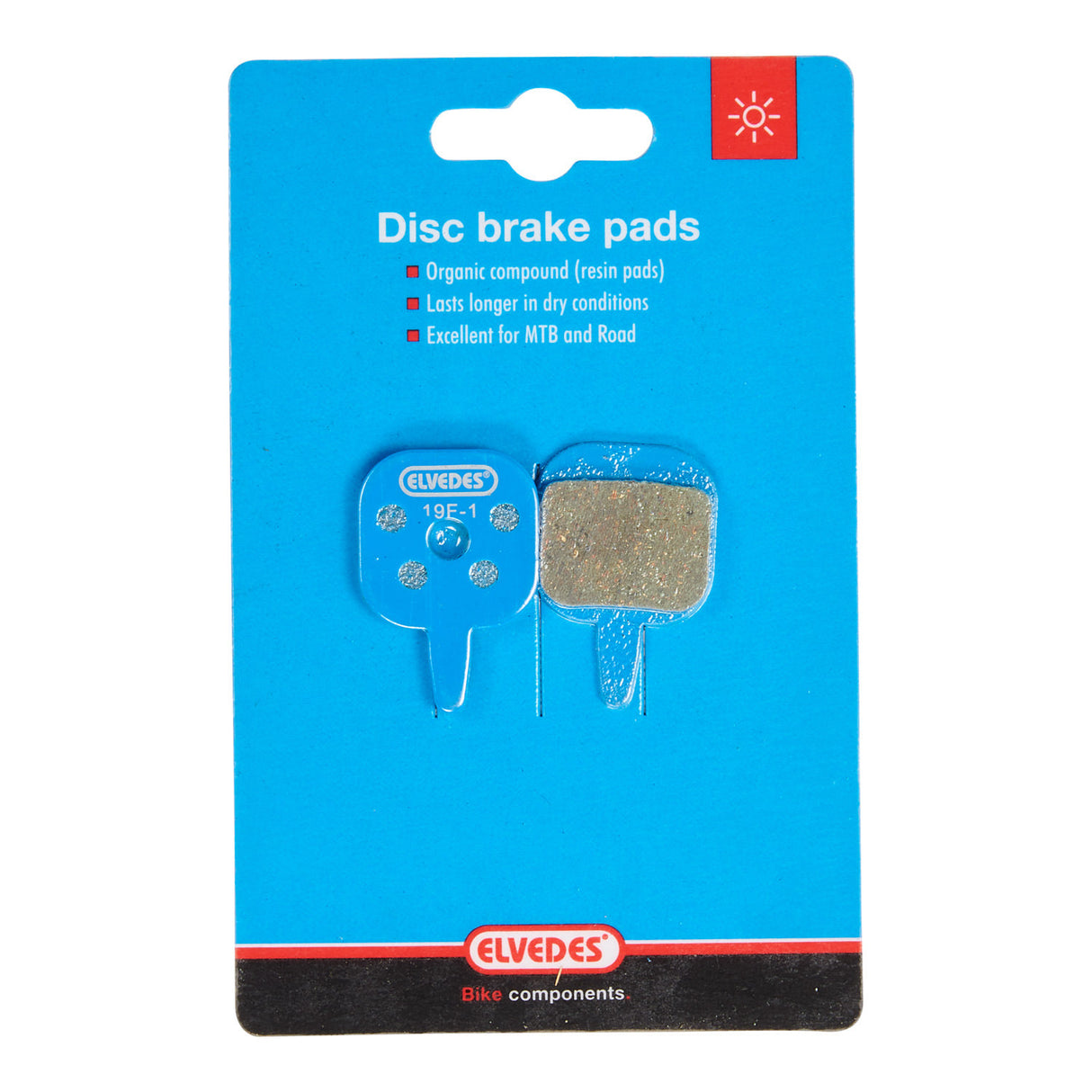 Conjunto de bloque de freno de disco Elvedes orgánico Tectro IO (1 par)