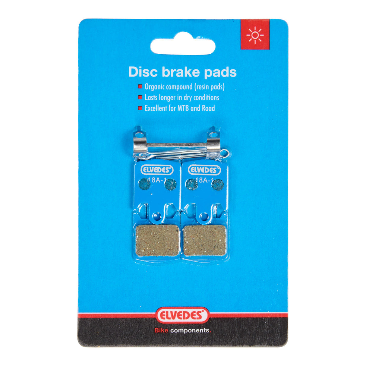 Conjunto de bloque de freno de disco Elvedes Organic Hope M4 (2 pares)