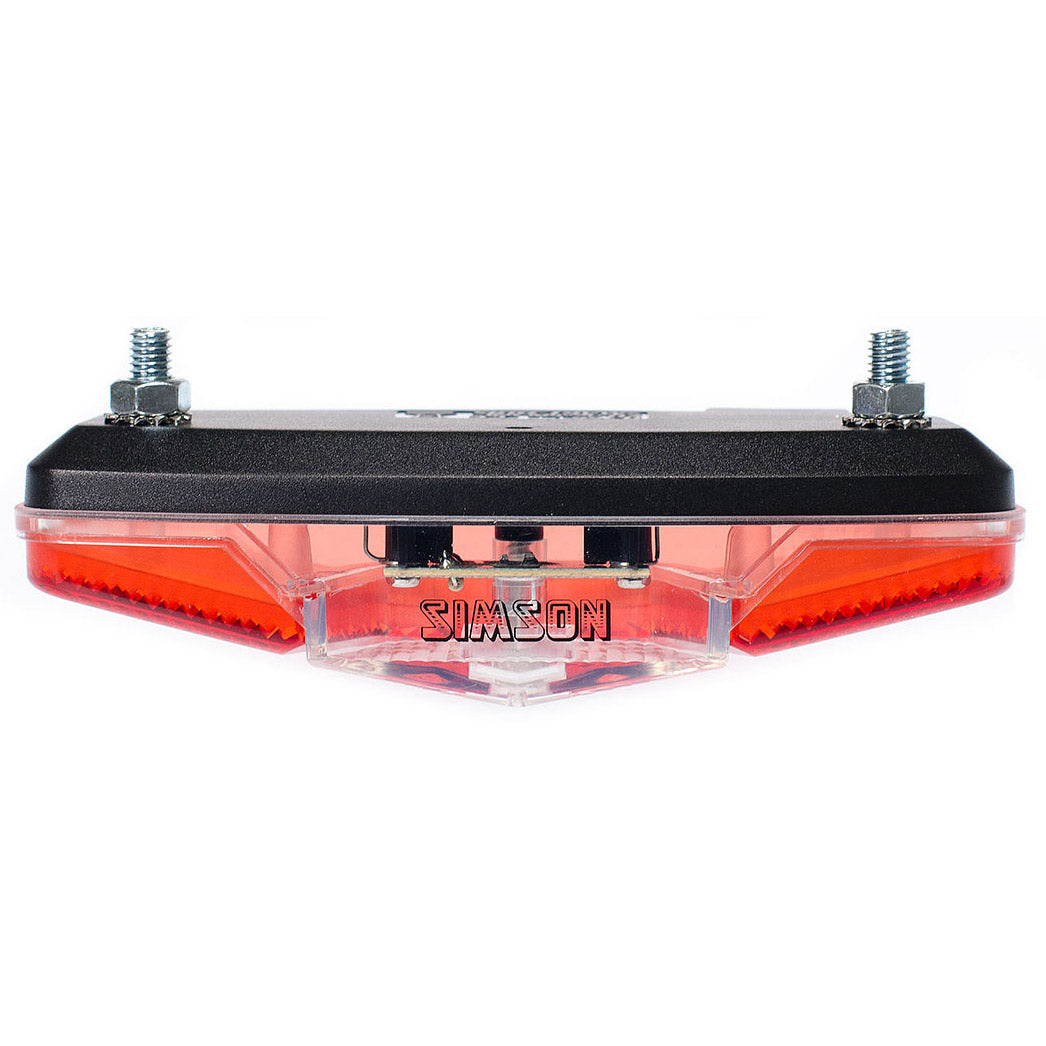 Simson Battery Baggage Rack Заден лек бряг 1 LED на или