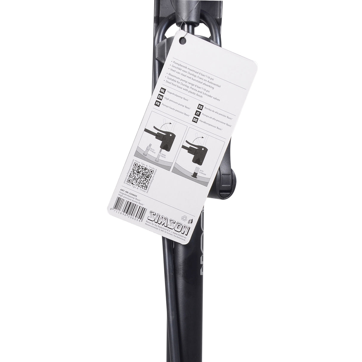 Høytrykkspumpe Basic 60 cm svart