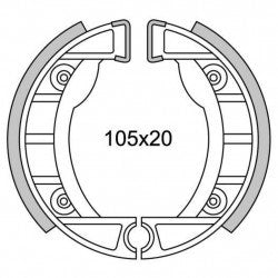 Segmento de freio newfren gf0152 ciao, si Ø105mm para (roda fundida)