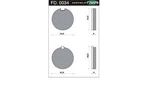 Newfren disc brake pad fd0034 kreidler