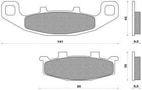 Newfren disc brake pad fd0108