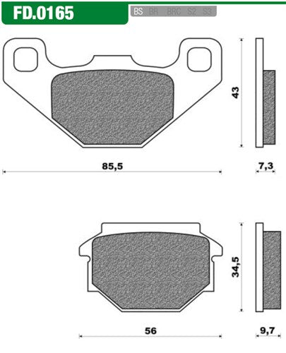 NewFren Disc Brake Block FD0165 SV Roland G