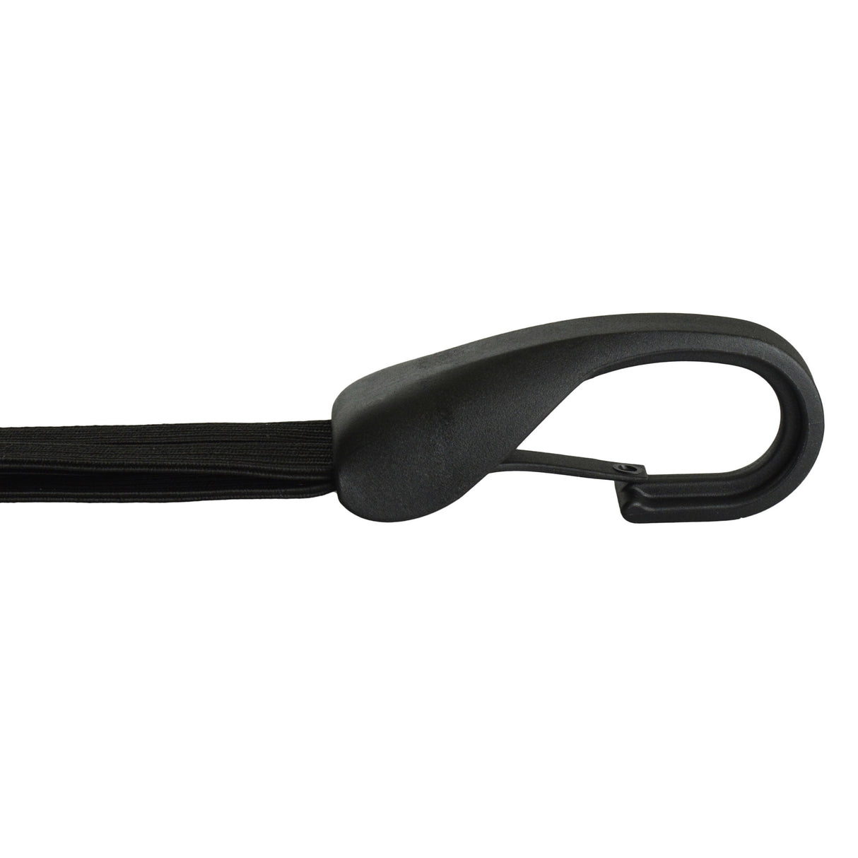 Widek quick-release fastener with a large safety hook and 4 straps. Black, 57cm