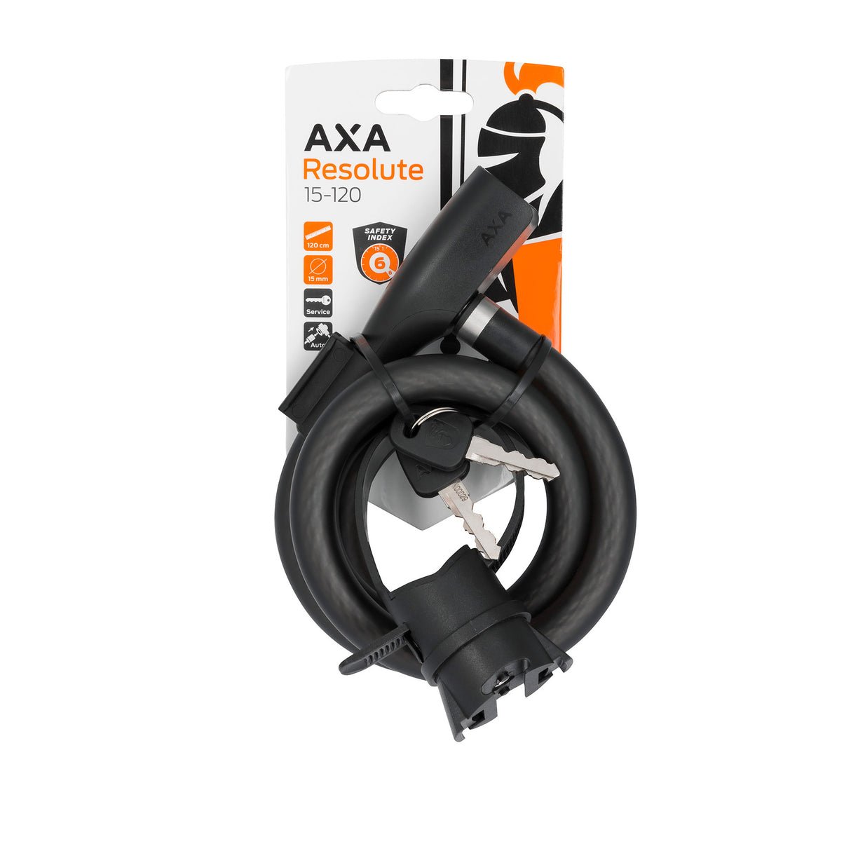 Lock AXA cable lock Resolute 120cm - Ø15mm