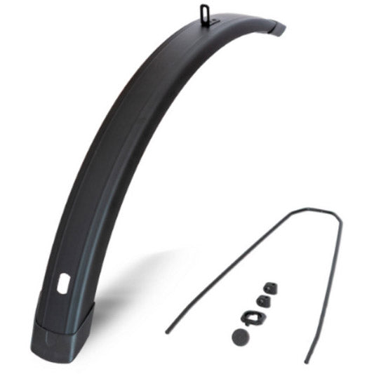 Eurofender voorspatbord tempo square 28 65mm mat zwart