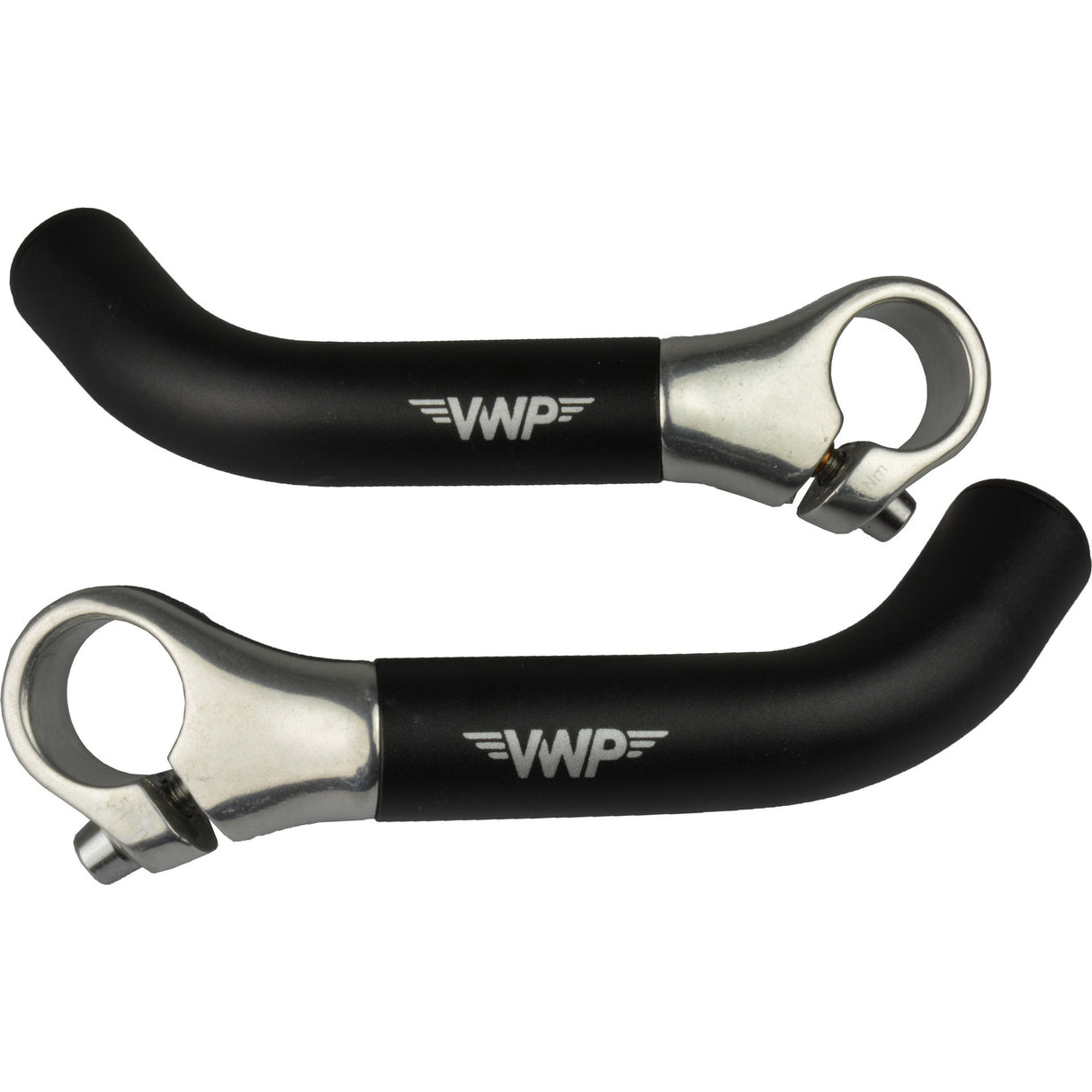 VWP Curved Bar Ends - 15cm - Black