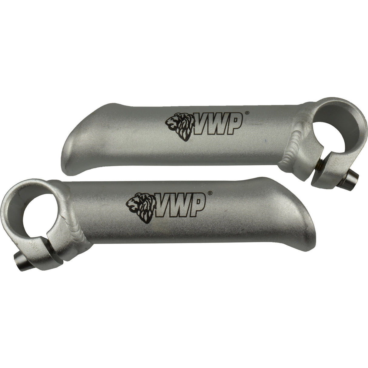 Vwp bar-ends forged short straight aluminum silver