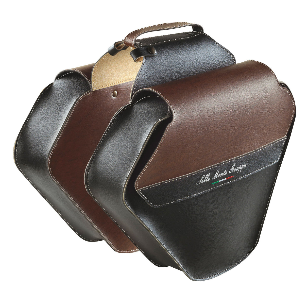 Selle monte grappa monte grappa double bag 17,5l fashion skay black d-brown