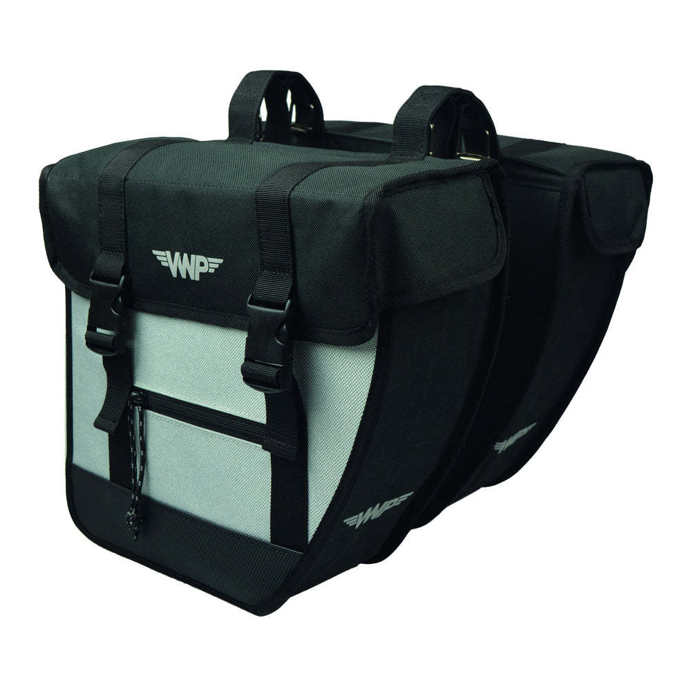 VWP Basil Double Bicycle Bag Tour 26L Svart silver