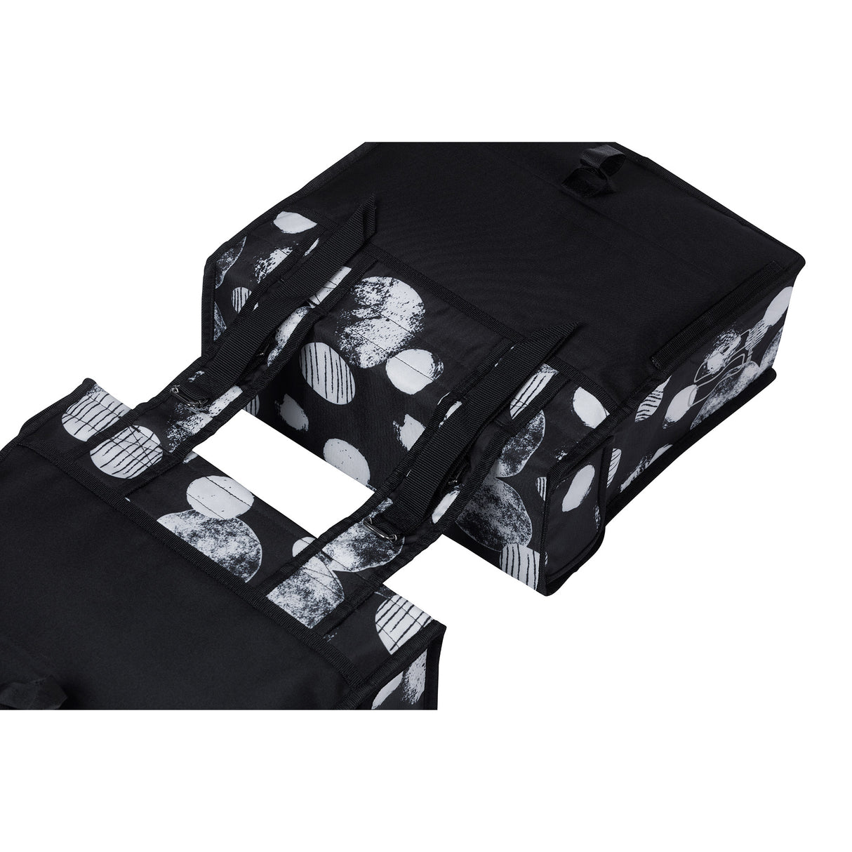 Basil Tas Mara XL Dubbel | Sphere | Zwart grijs