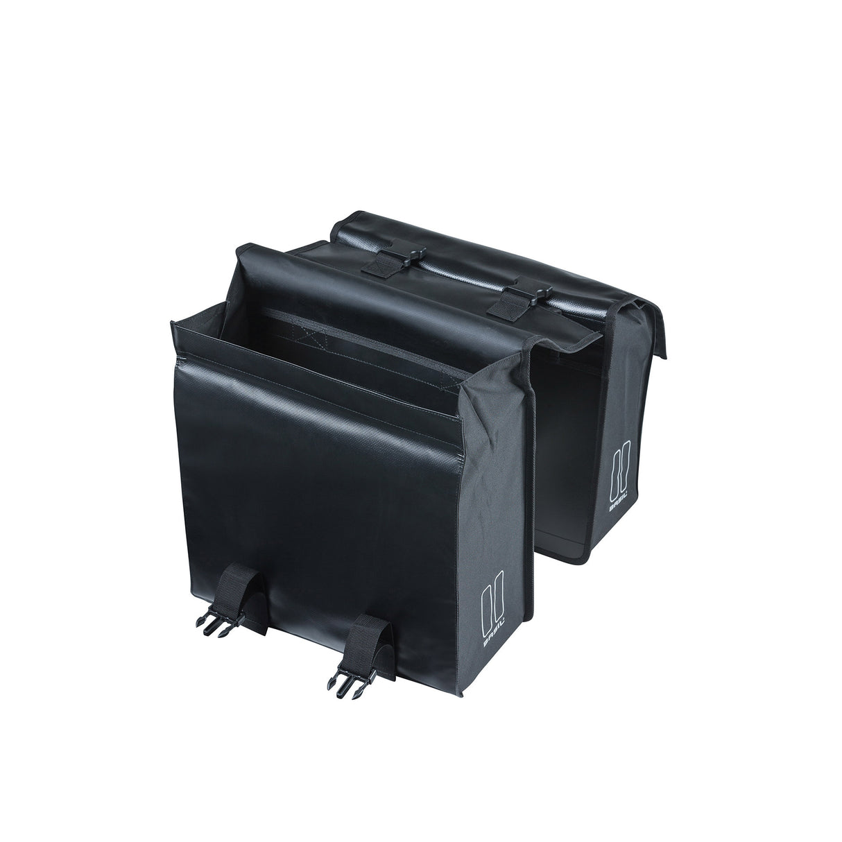 Basil Bolsa de bicicleta de doble carga urbana - Negro