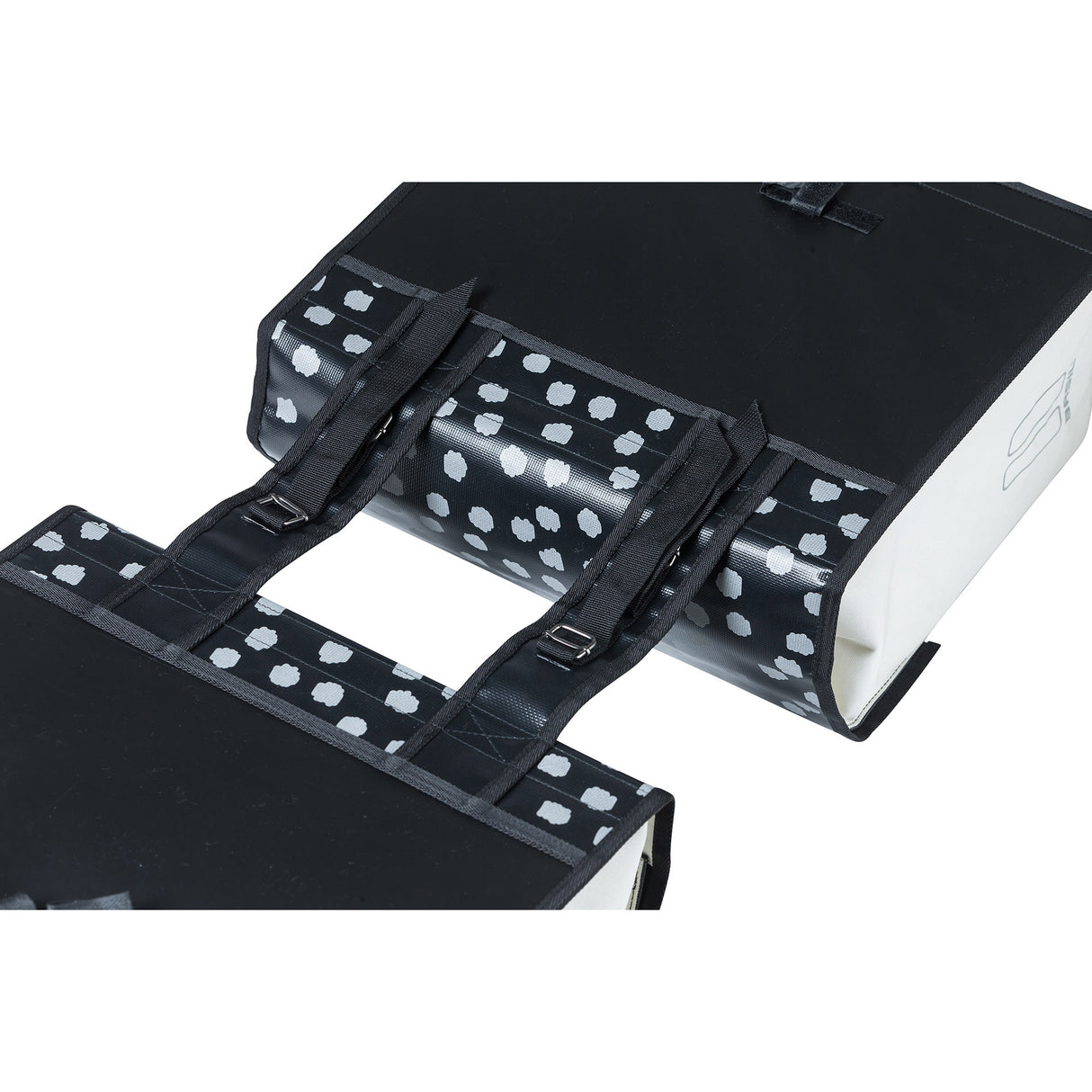 Basilikum Urban Load Doppelfahrradbeutel - Schwarzes Grün, Wasserretoting, 53L