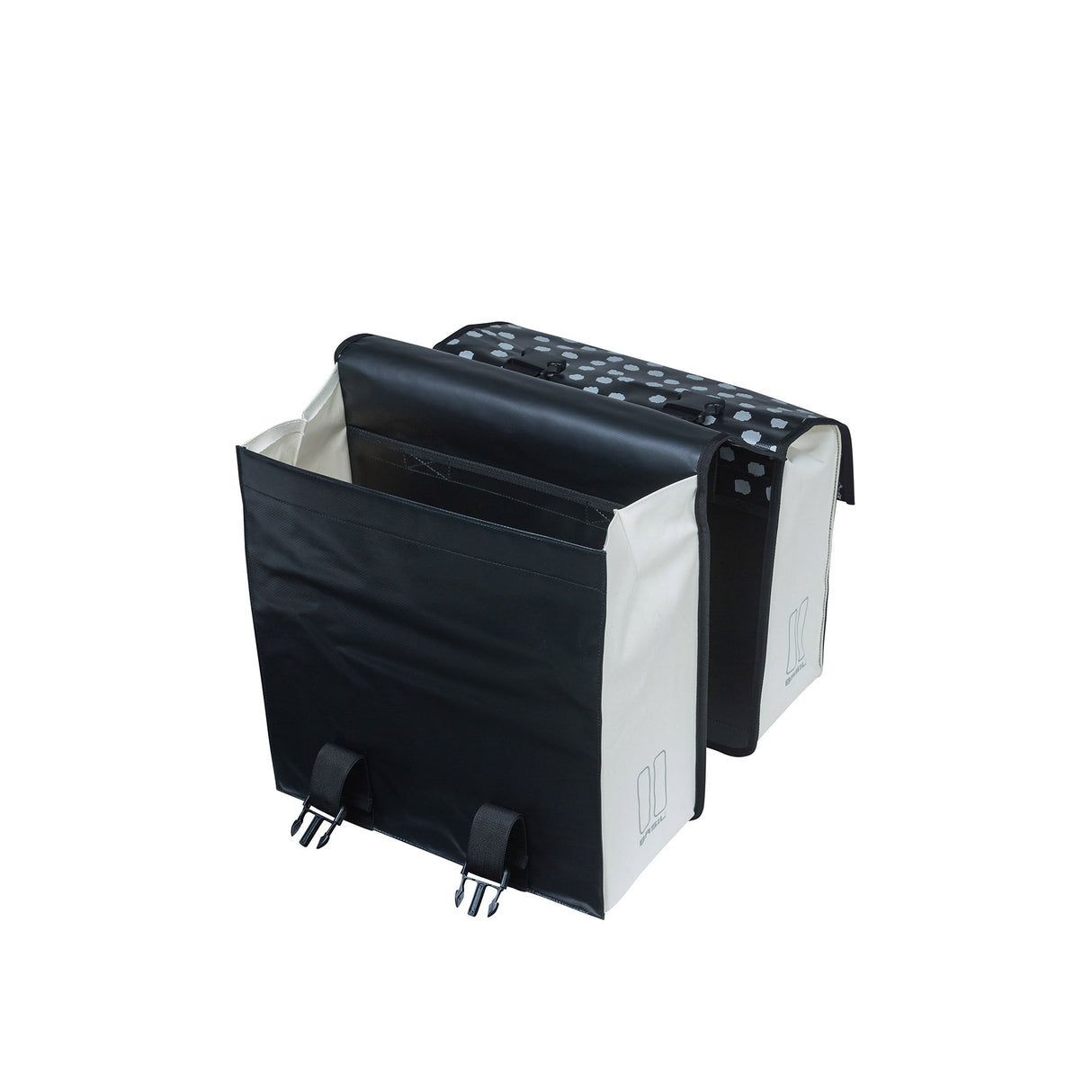 Basilikum Urban Load Doppelfahrradbeutel - Schwarzes Grün, Wasserretoting, 53L