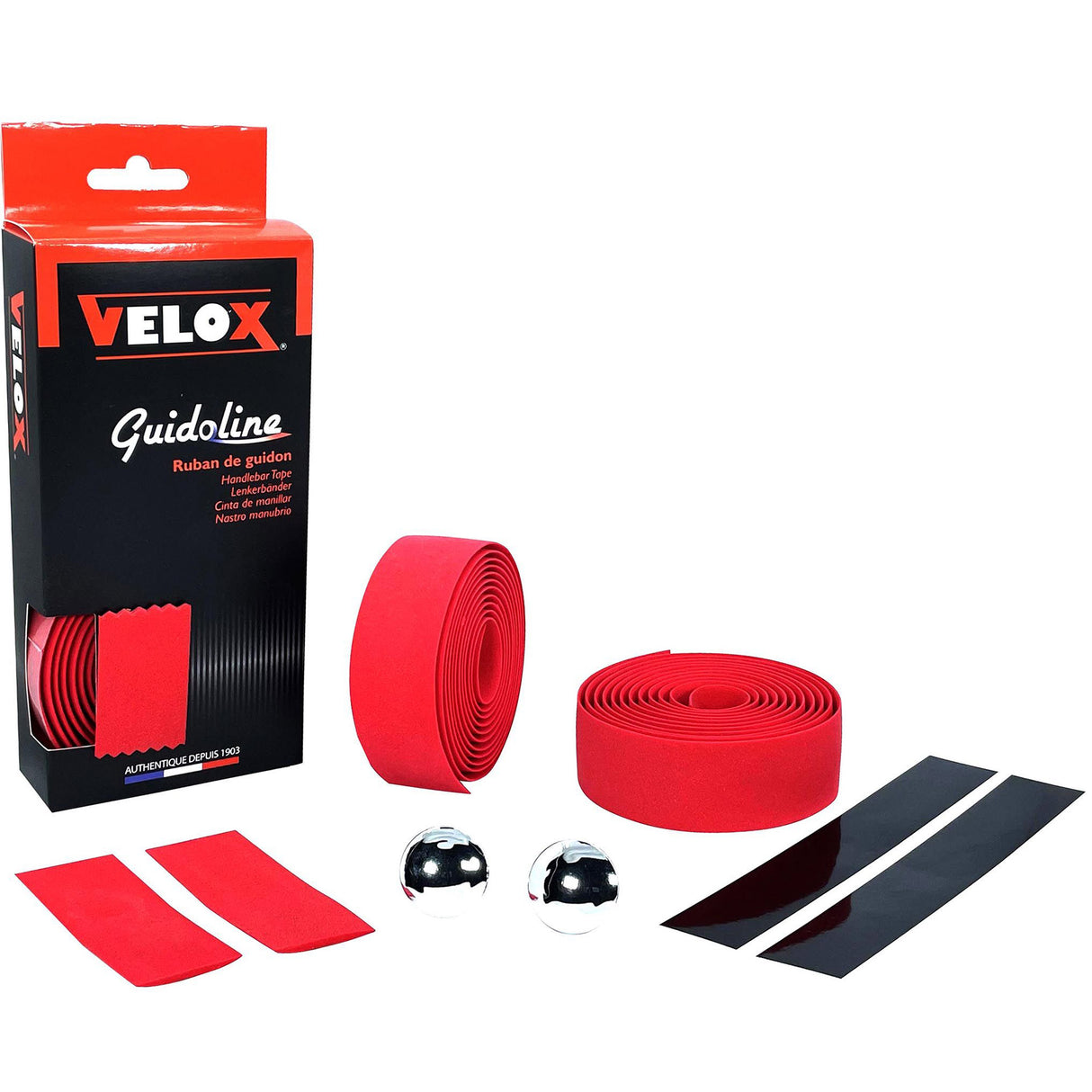 VELOX Riadenie REBBON RED 175 cm EVA RACFIETS