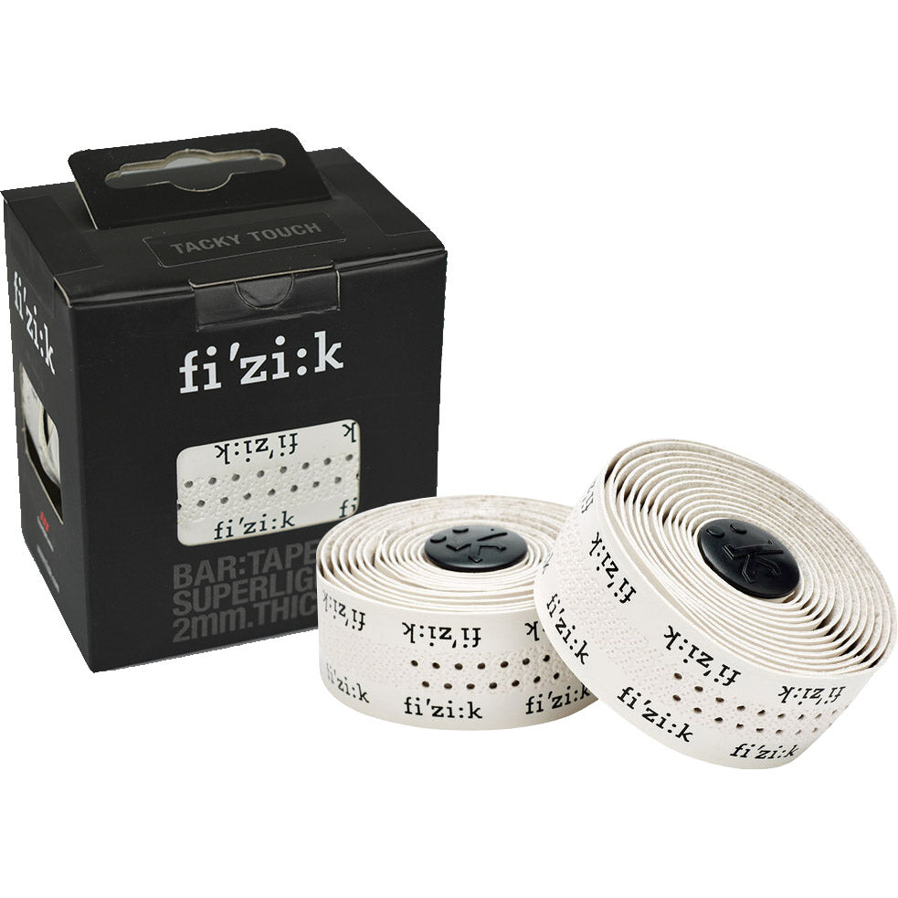 Fizik Handlebar Tape Superlight White Tacky with Fizik logo