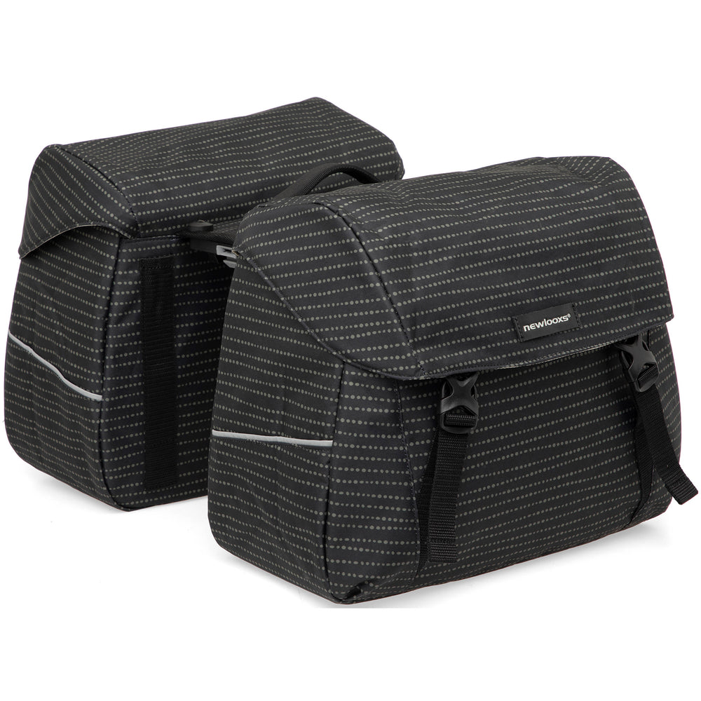 Joli Dubbele Fietstas - MIK Adapter - Waterafstotend - Nomi Black