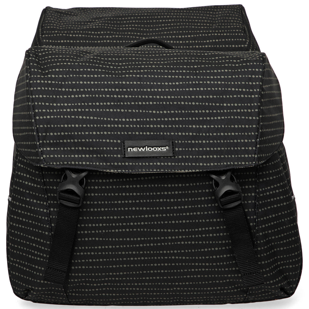 Bolsa de bicicleta doble Joli - Adaptador Mik - Repelente de agua - Nomi Black