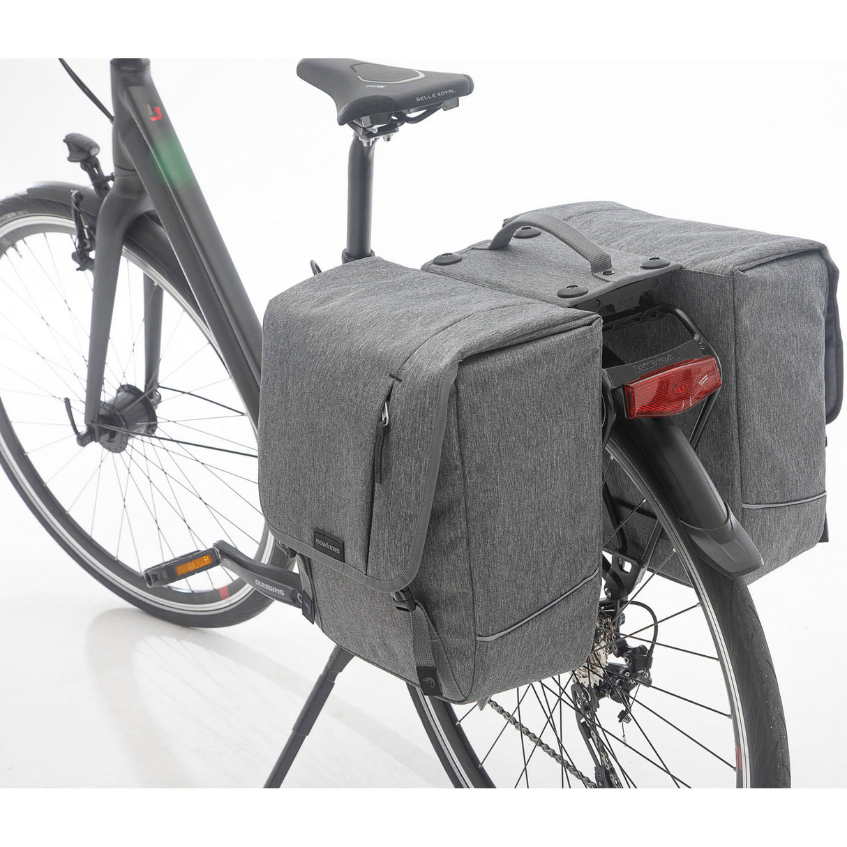 Nova Double - Double pannier, gray, water-repellent