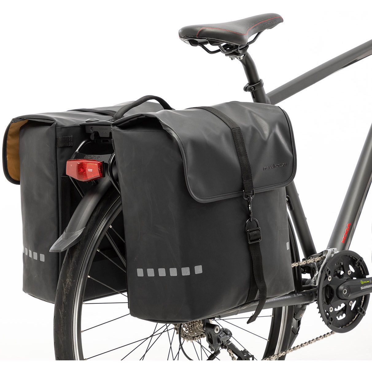 Nová dvojtaška na bicykel Looxs Odense - čierna - 39L