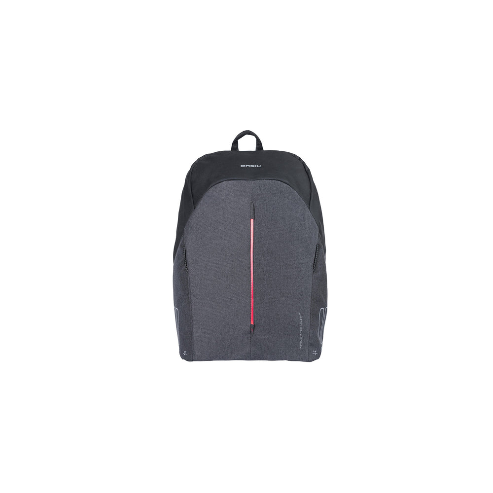 Basil B -M -Safe Nordlicht - Mochila de bicicleta compacta para bicicleta eléctrica - 13L - Negro