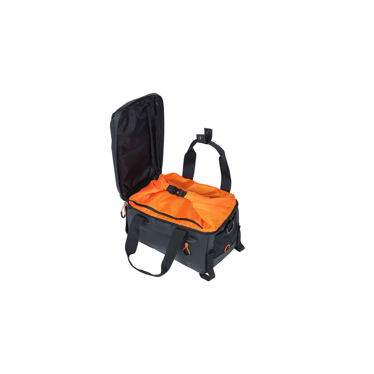Miles Bolas Bolsa Bolsa de Bolsa - Bolsa de Bicicleta Esportiva Para Homens e Mulheres - Black Orange - Provércro - 7 litros
