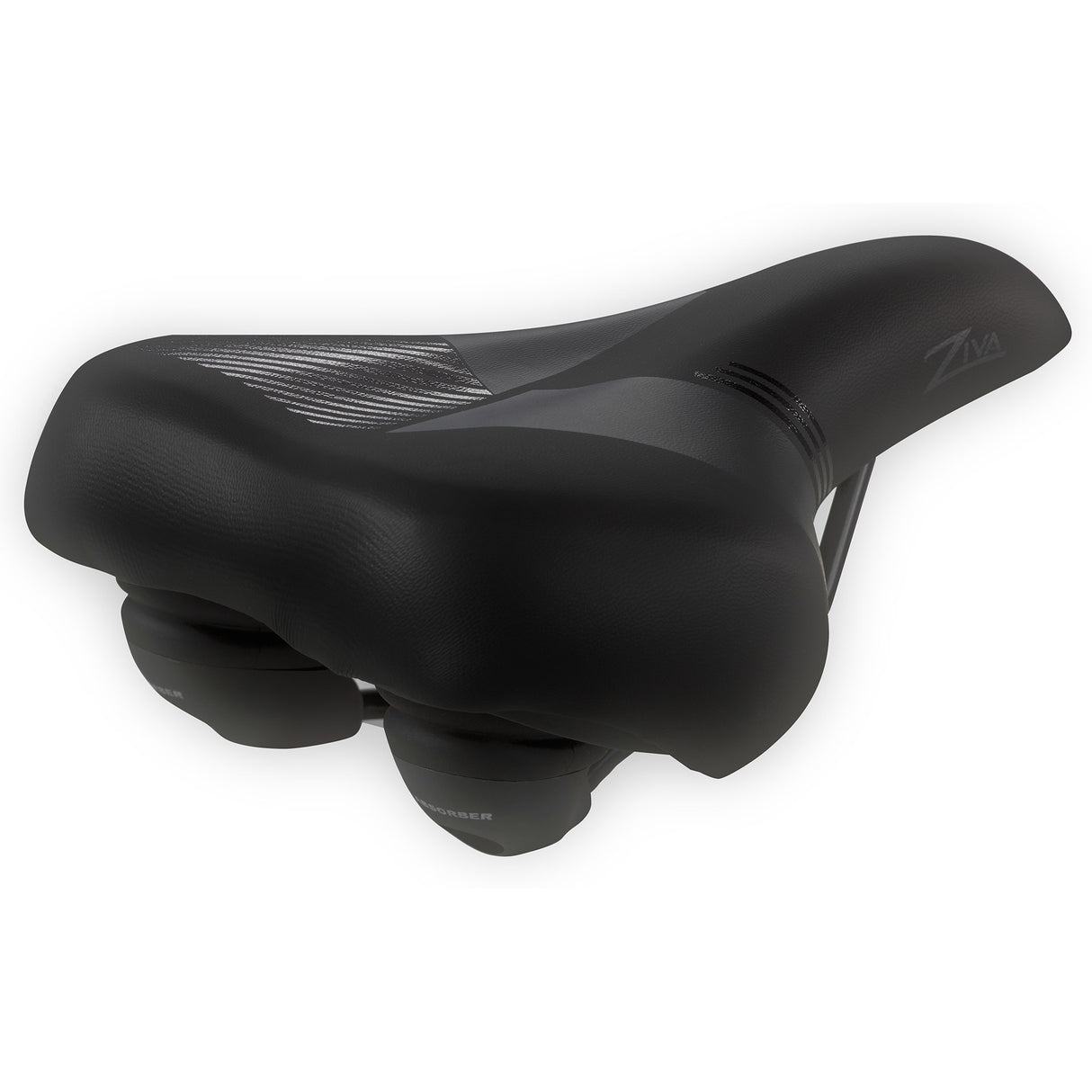 Selle Monte Grappa Monte Grappa Saddle Ziva Plus Skay Black Elastomer