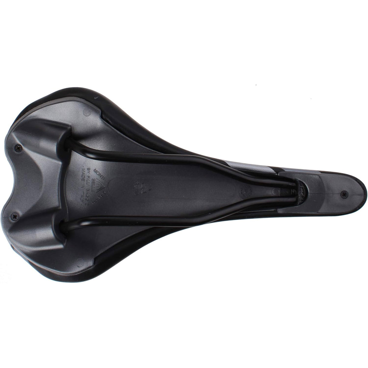 Selle monte grappa monte grappa zadel dike zwart zilver