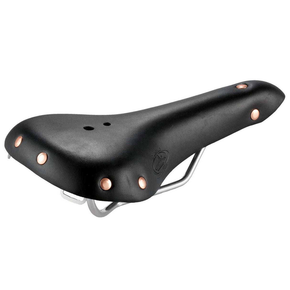 Monte grappa selle sport en cuir noir