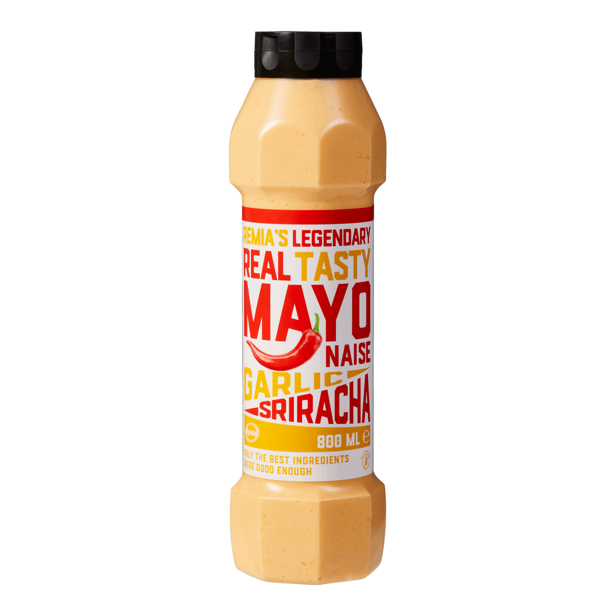 Remia lendária maionese saborosa sriracha de alho (800 ml)