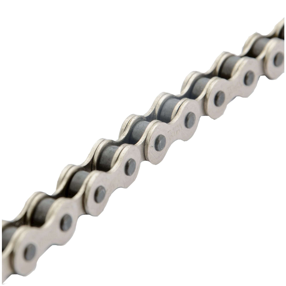 Collier Simson Normal Strong - chaîne de vélos supplémentaire pour les vélos de ville sans équipement et vélos avec équipement de moyeu (112 liens, 1 2x1 8, argent)