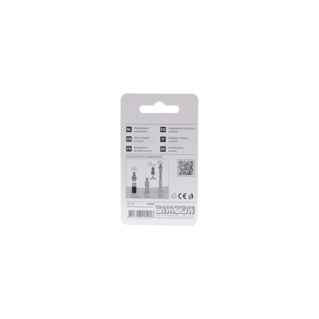 Simson adapter nipples assorted (3)