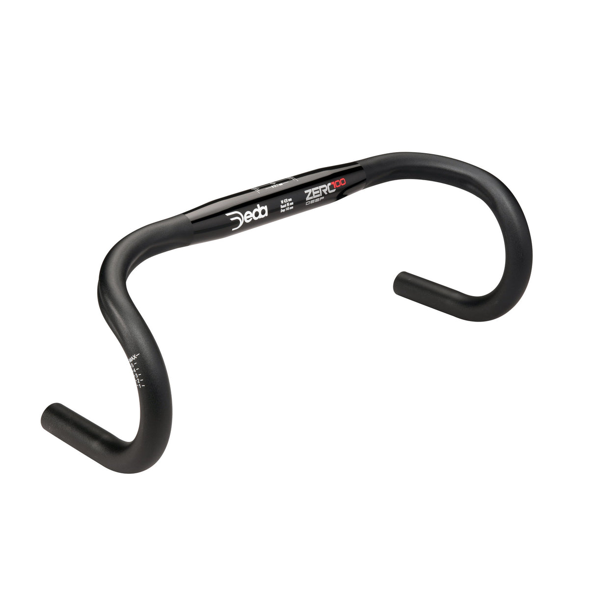 Deda Handlebar Bend Zero100 Deep 46cm Black Aluminum