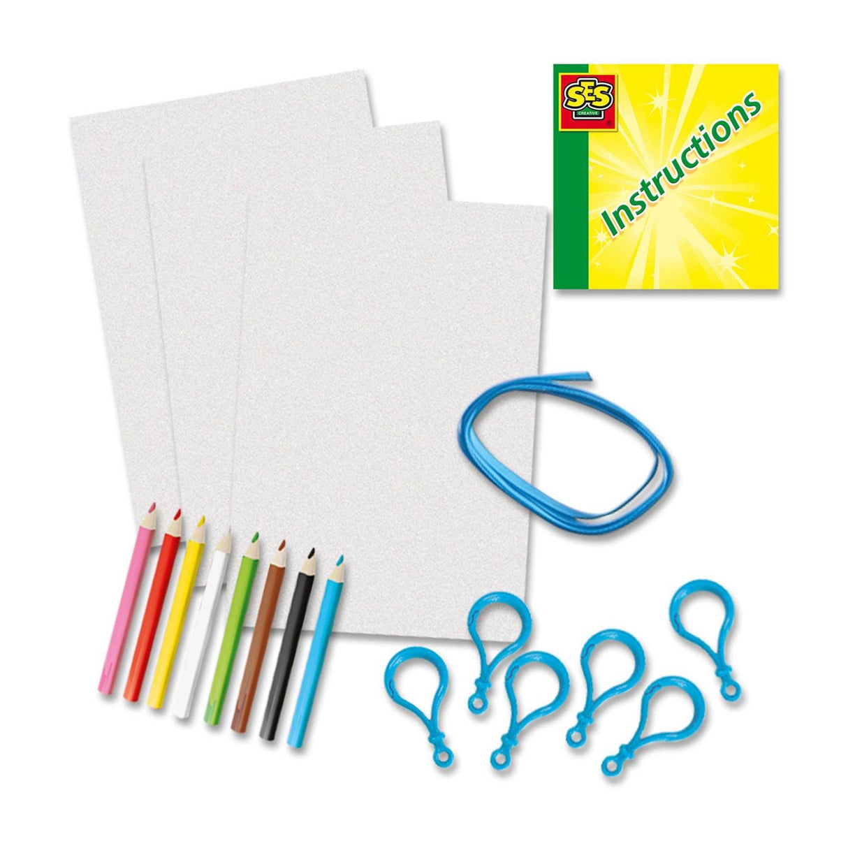 Ses krimpfolie - dino sleutelhangers