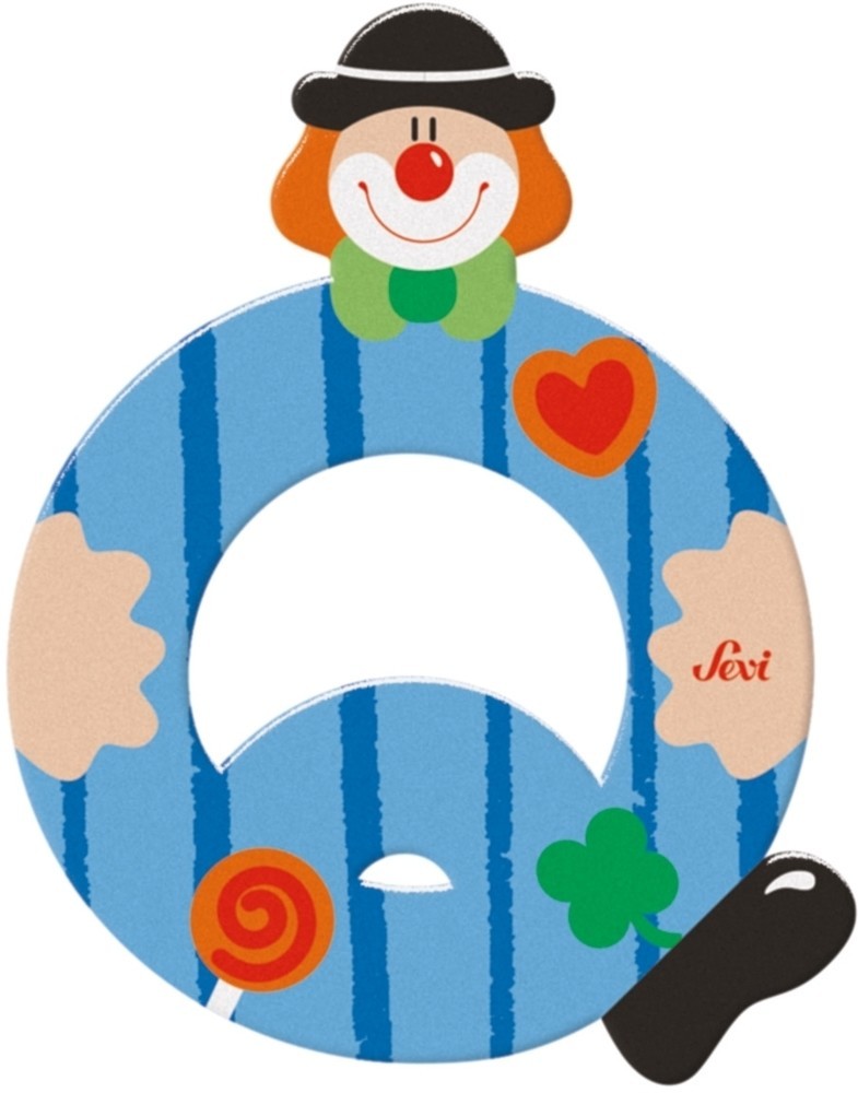 Sevi letter clown q: 10 cm (81753)